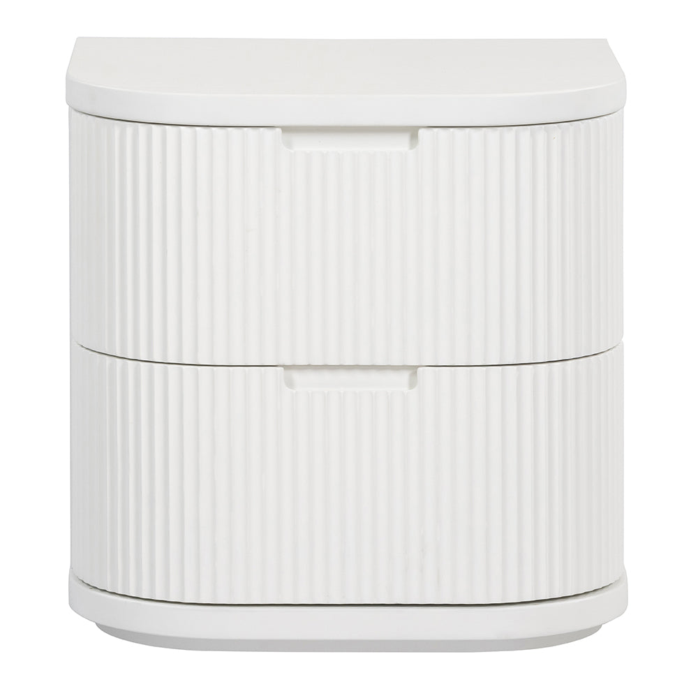 El Nino Bedside Table - Full White