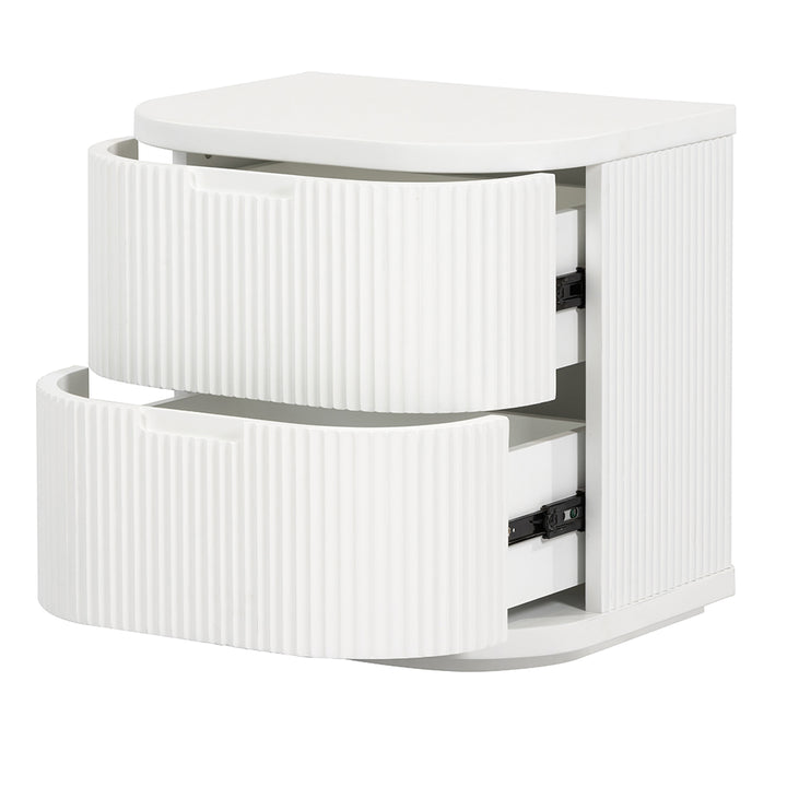 El Nino Bedside Table - Full White