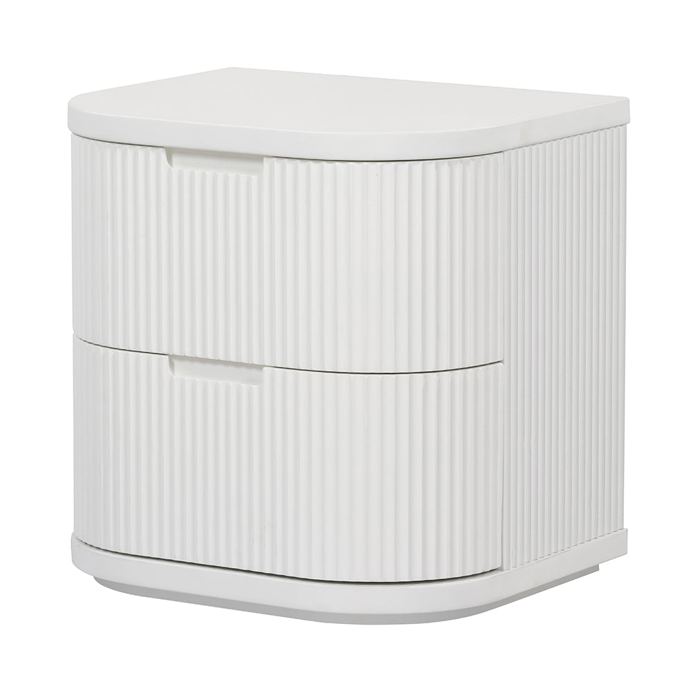 El Nino Bedside Table - Full White