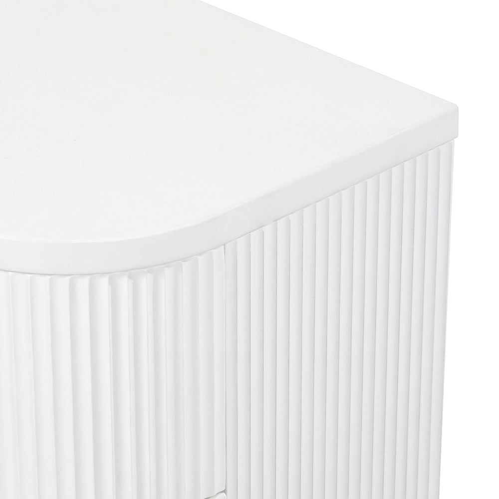 El Nino Bedside Table - Full White