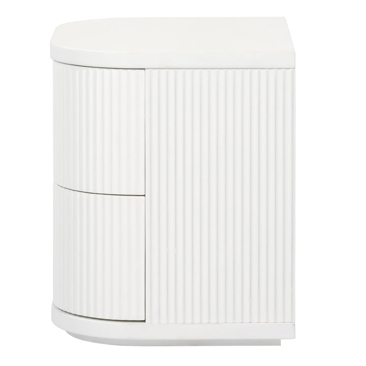 El Nino Bedside Table - Full White