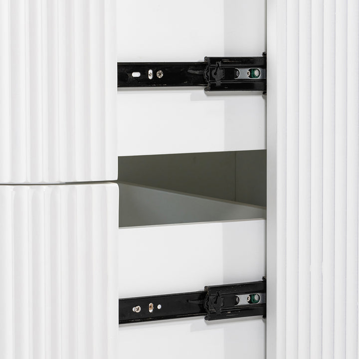 El Nino Bedside Table - Full White