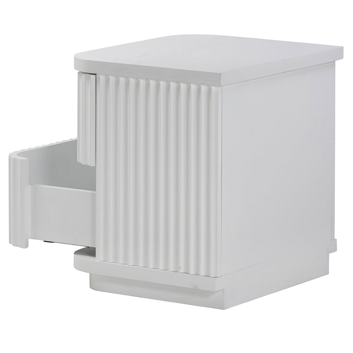 El Nino Bedside Table - Full White