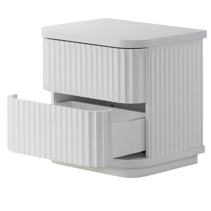 El Nino Bedside Table - Full White