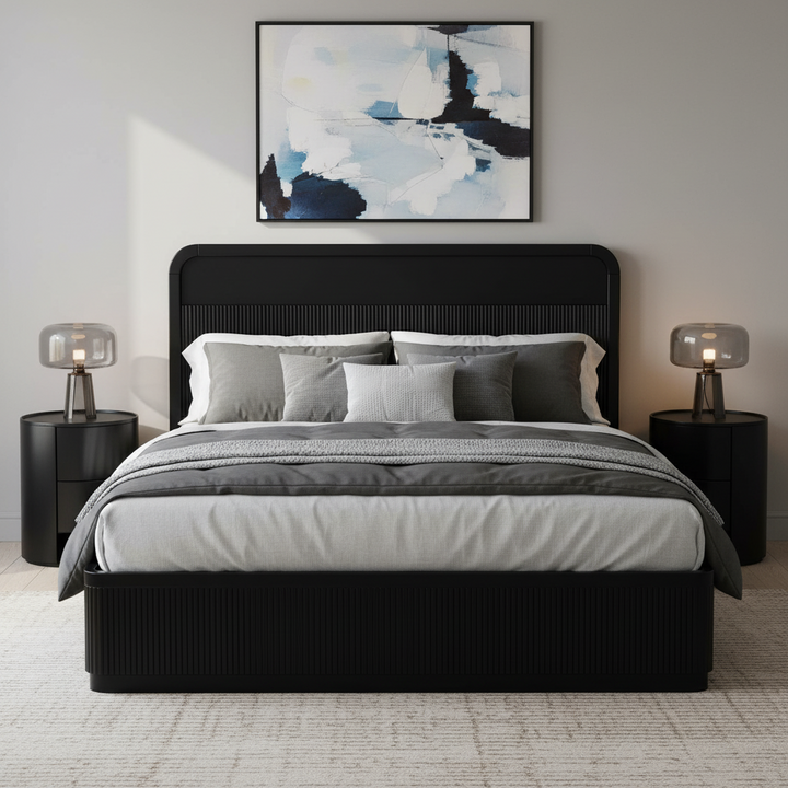 El Nino Queen Bed - Full Black