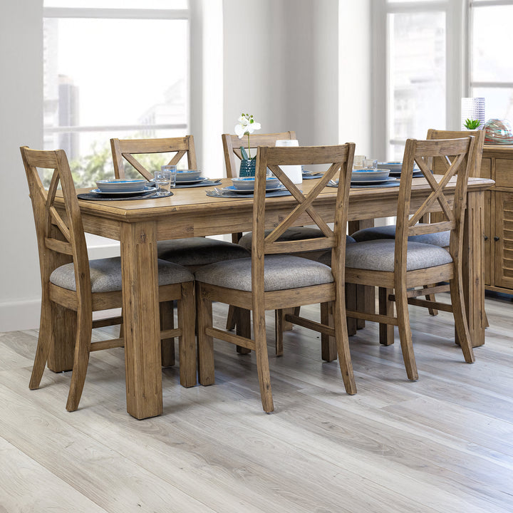 Elin Solid Timber 7 Piece Dining Suite