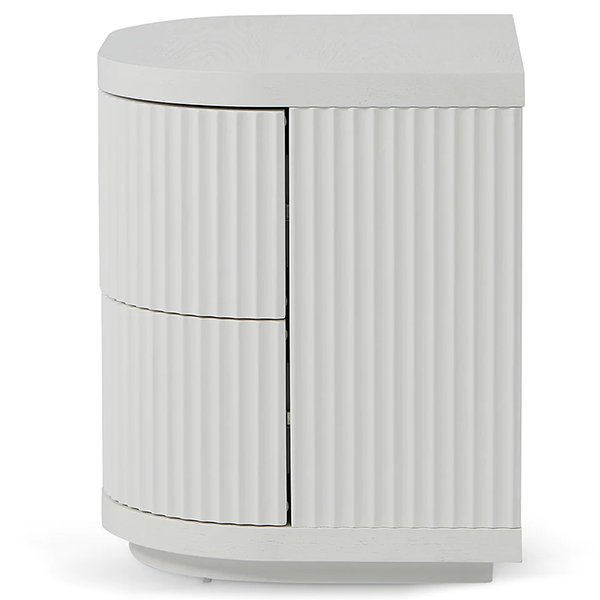 Elino Bedside Table - Full White