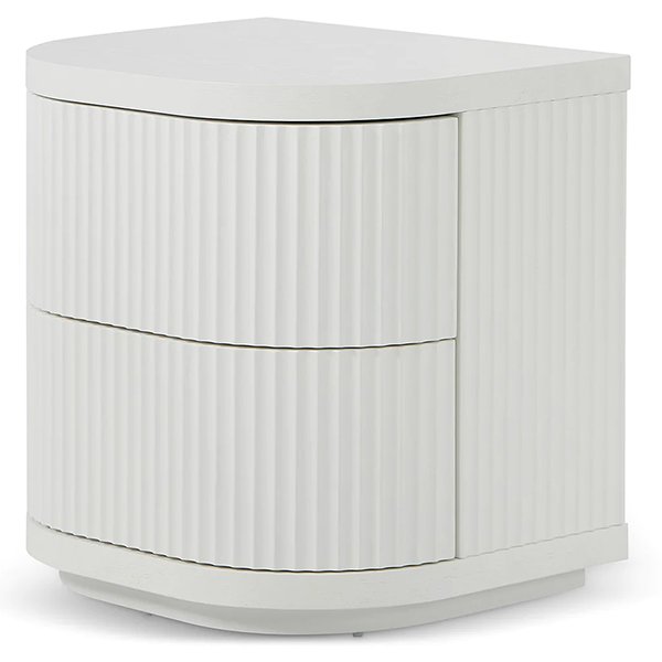 Elino Bedside Table - Full White