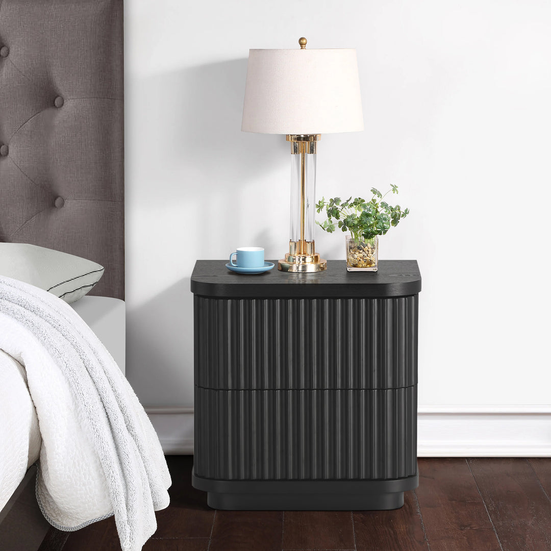 El Nino Bedside Table - Full Black