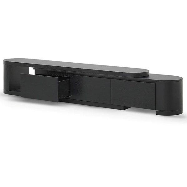 Eliza Expandable TV Entertainment Unit - Full Black Oak