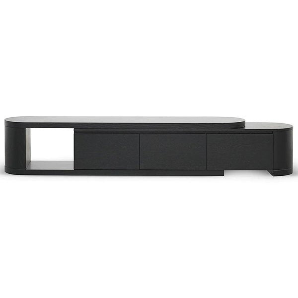 Eliza Expandable TV Entertainment Unit - Full Black Oak