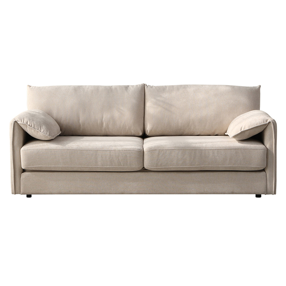 Elken 3 Seater Double Velvet Sofa Bed - Grey
