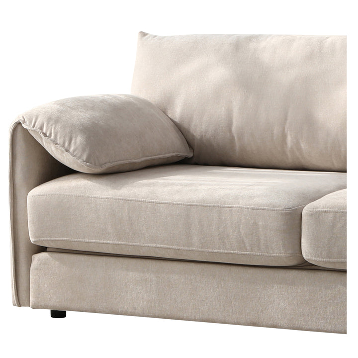 Elken 3 Seater Double Velvet Sofa Bed - Grey