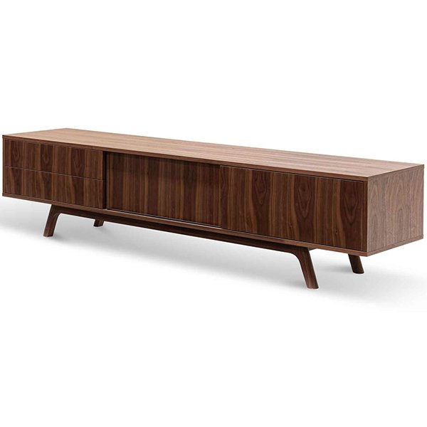 Ella 2.1m TV Entertainment Unit - Walnut