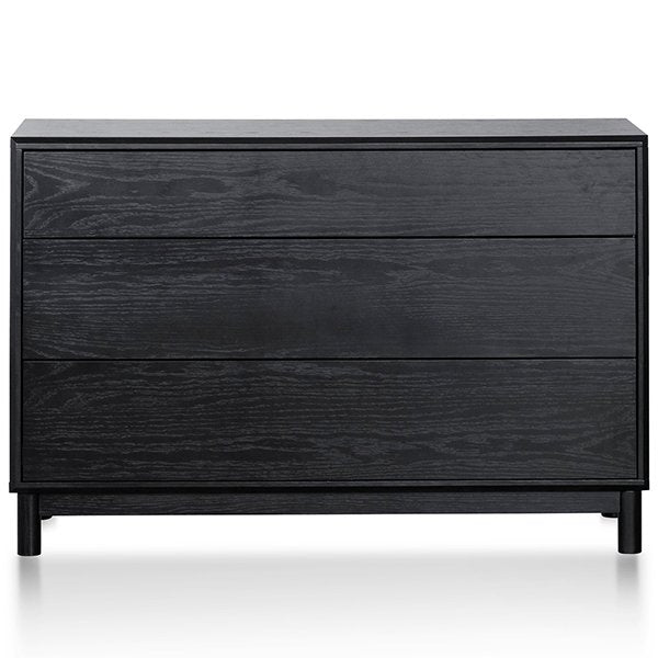 Eloise 3 Drawers Dresser Unit - Black Oak