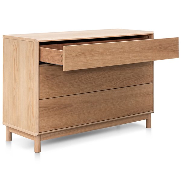 Eloise 3 Drawers Dresser Unit - Natural Oak