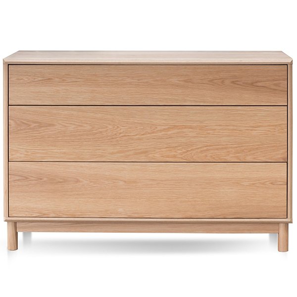 Eloise 3 Drawers Dresser Unit - Natural Oak