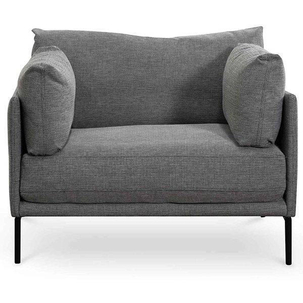 Emilis Fabric Armchair - Graphite Grey