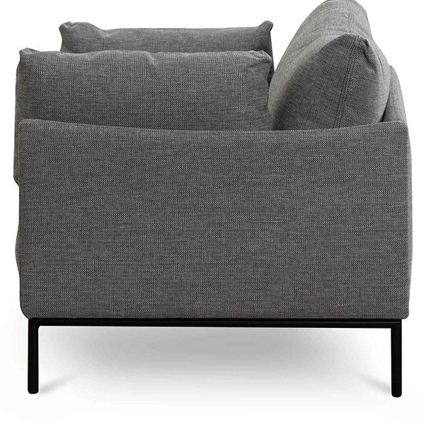 Emilis Fabric Armchair - Graphite Grey