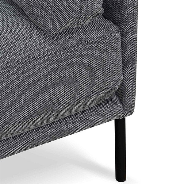 Emilis Fabric Armchair - Graphite Grey