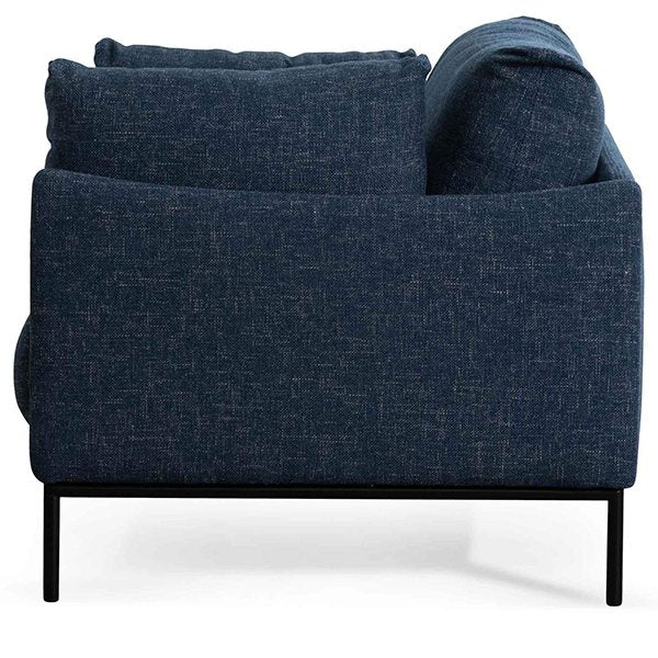 Emilis Fabric Armchair - Dark Blue