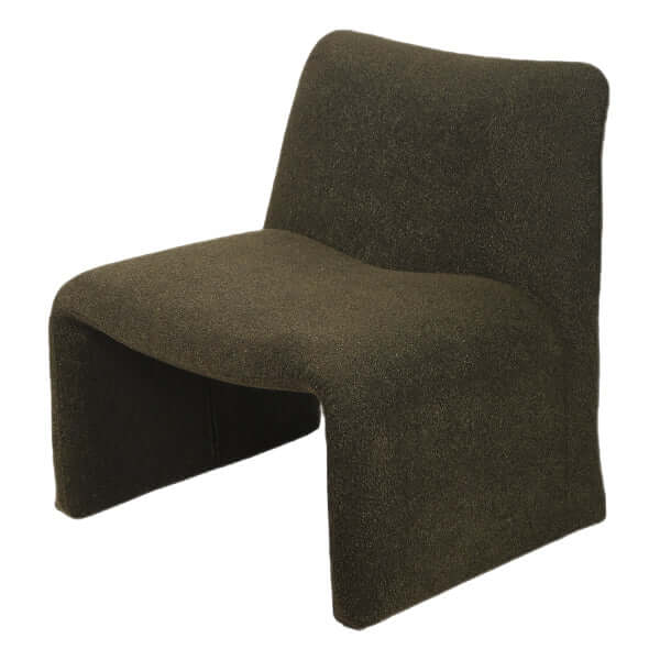 Enzo Boucle Accent Chair - Forest