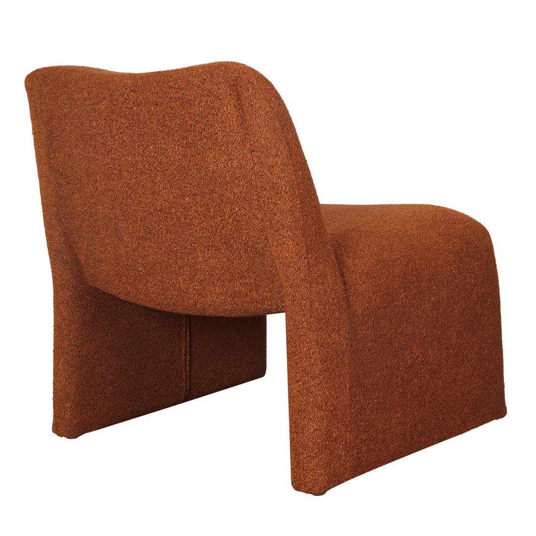 Enzo Boucle Accent Chair - Terracotta