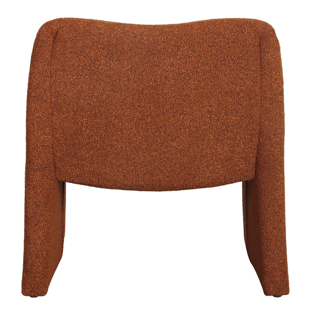 Enzo Boucle Accent Chair - Terracotta