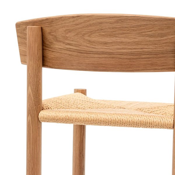 Erika 65cm Bar Stool - Natural with Back Rest