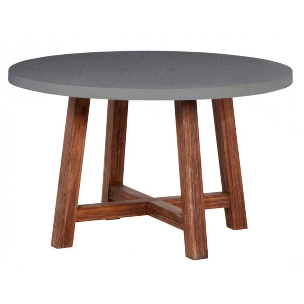 Estrella Outdoor Round Dining Table - Grey