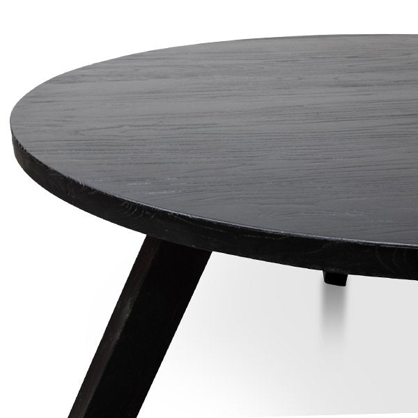 Ethan Round Dining Table - Full Black