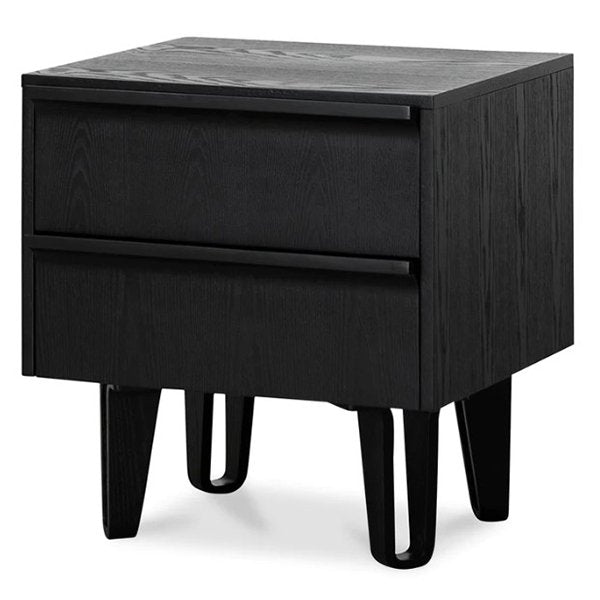 Evans Bedside Table - Full Black