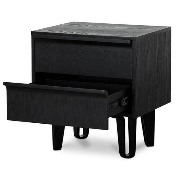 Evans Bedside Table - Full Black