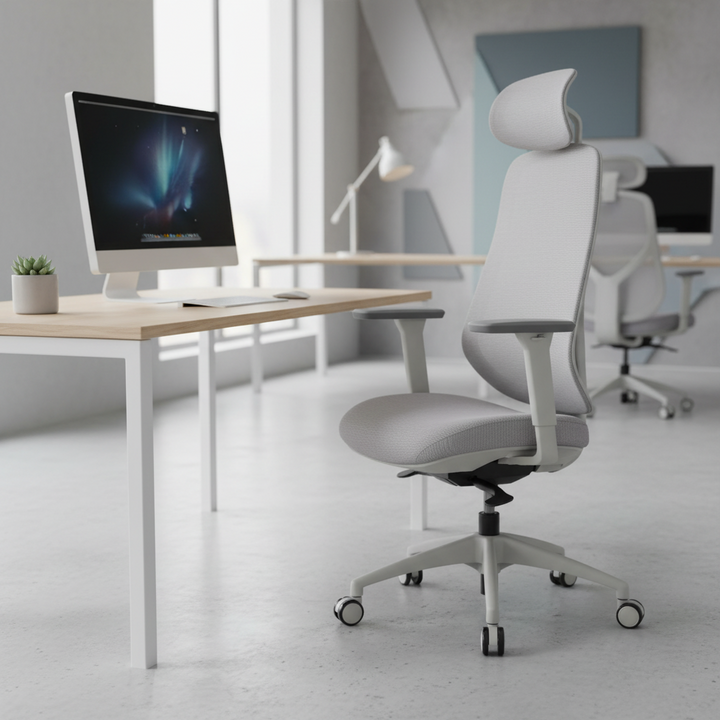 Everest Mesh Back Ergonomic Premium Office Chair with Headrest