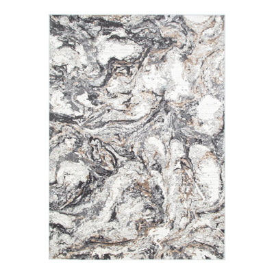 Expressions White and Dark Grey Rug