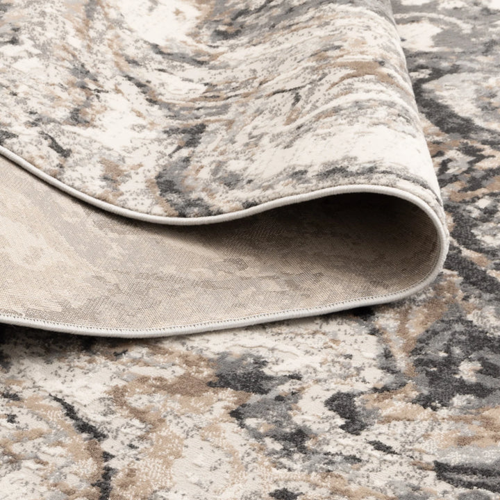 Expressions White and Dark Grey Rug