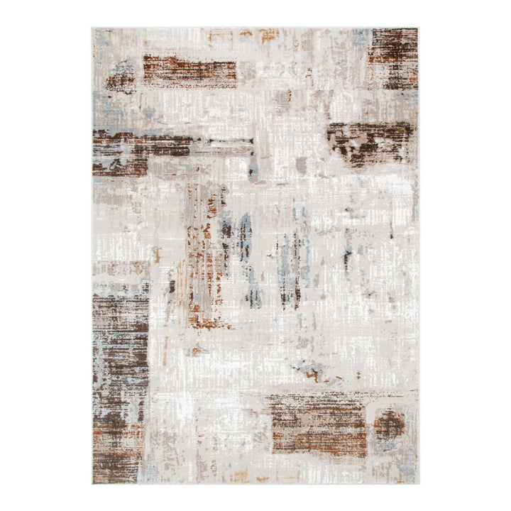 Expressions White and Light Blue Rug