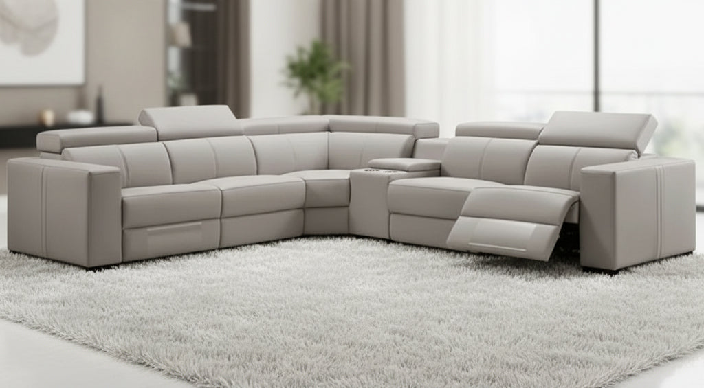 Ezalore Premium Leather Modular Recliner Sofa