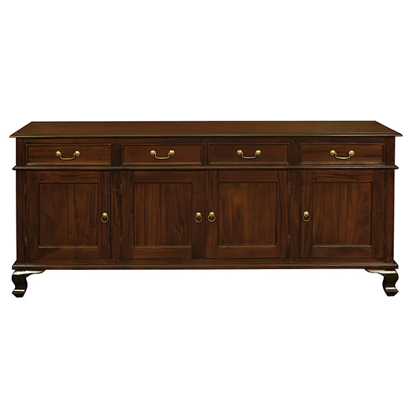 Farmhouse 4 Door 4 Drawer Buffet - Mahogany