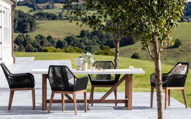 Faro Outdoor Dining Armchair - Black