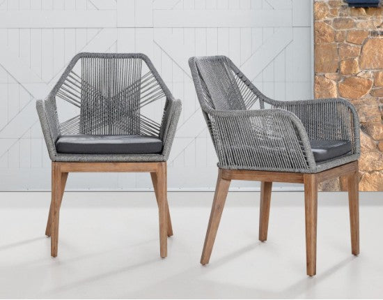 Faro Outdoor Dining Armchair - Grey