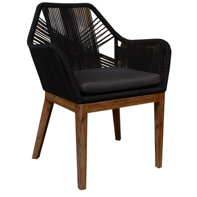 Faro Outdoor Dining Armchair - Black