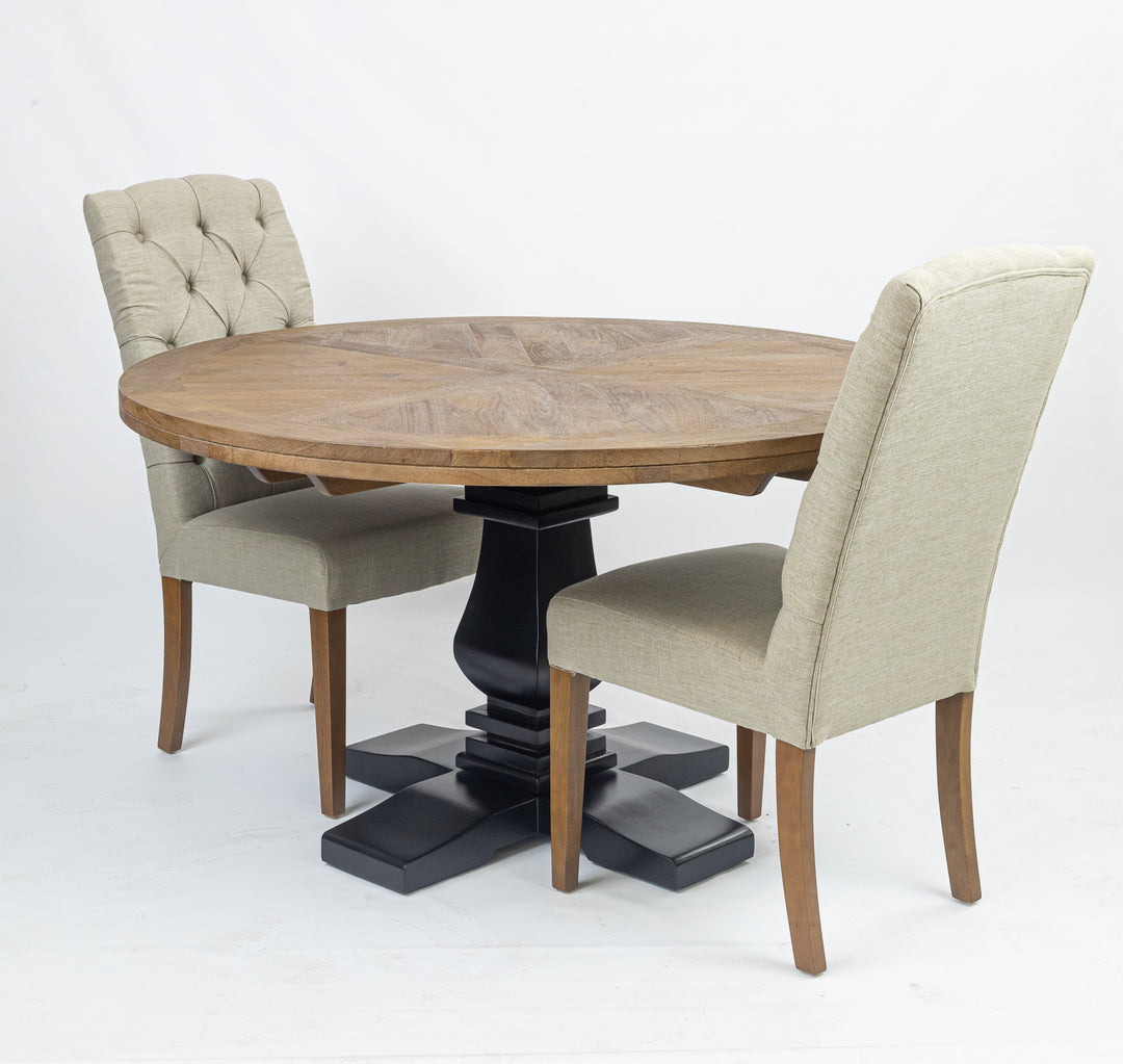 Fernando Linen Dining Chair (Set of 2) - Beige