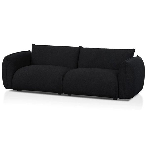 Ferrell 3 Seater Sofa - Black Boucle