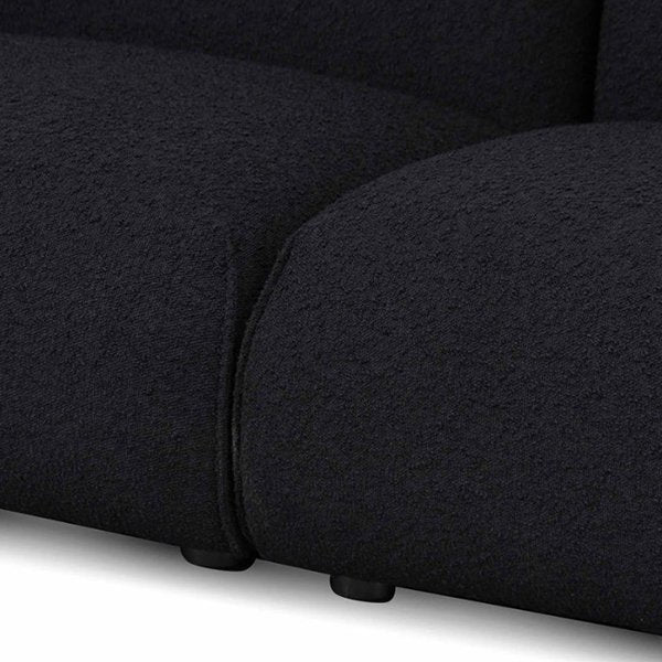 Ferrell 3 Seater Sofa - Black Boucle