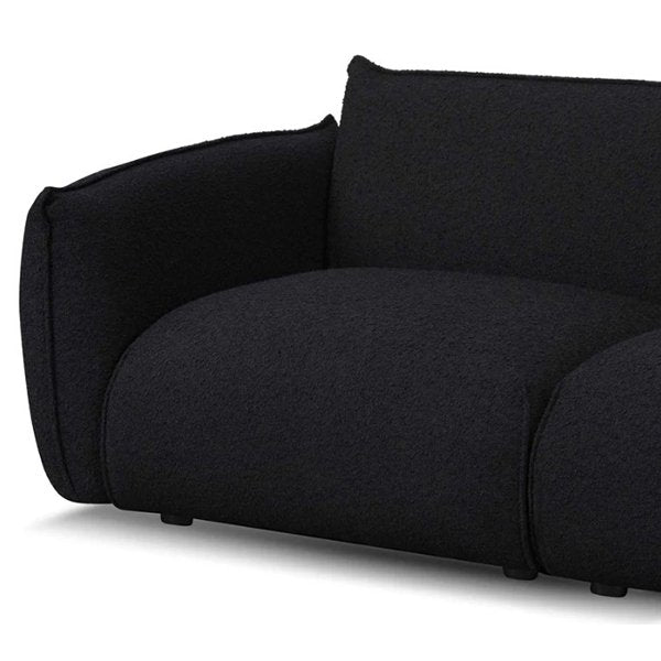 Ferrell 3 Seater Sofa - Black Boucle