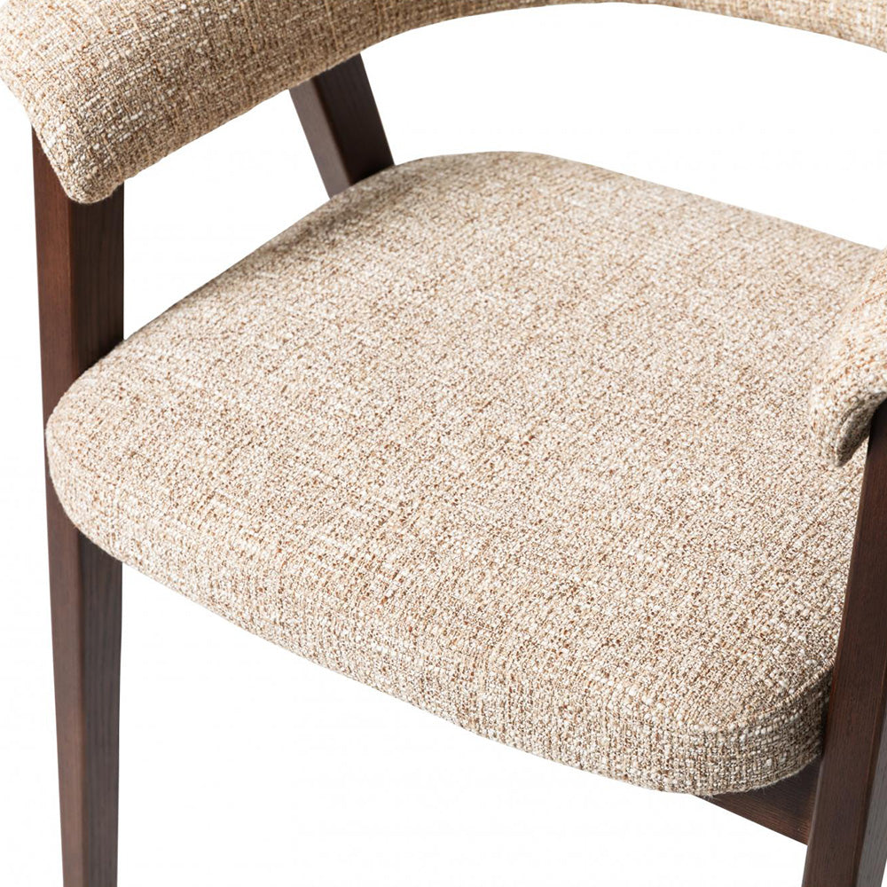 Fitzroy Set of 2 Dining Chair - Autumn + Walnut