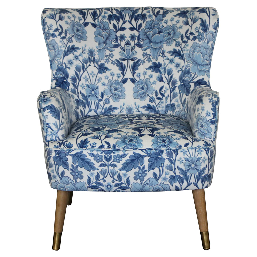 Flora Blue Accent Chair