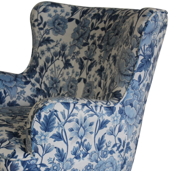 Flora Blue Accent Chair