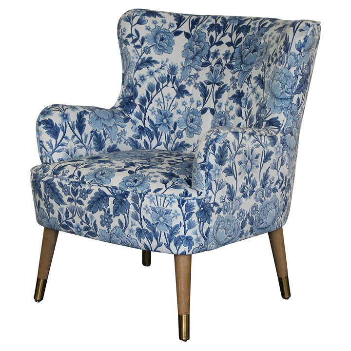 Flora Blue Accent Chair